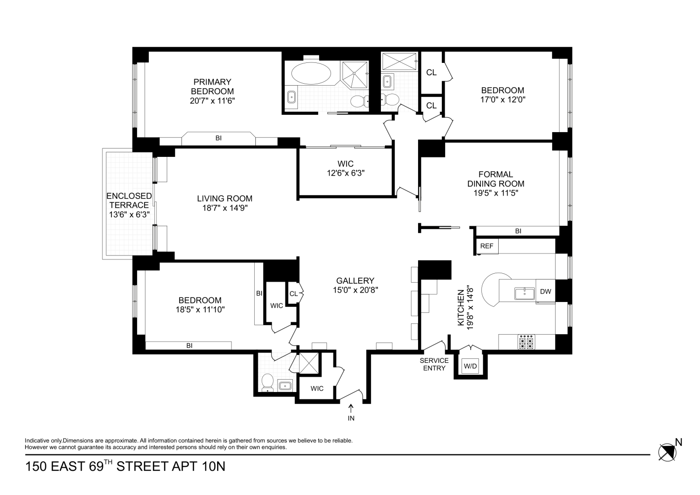 Floorplan for 150 East 69th Street, 10N