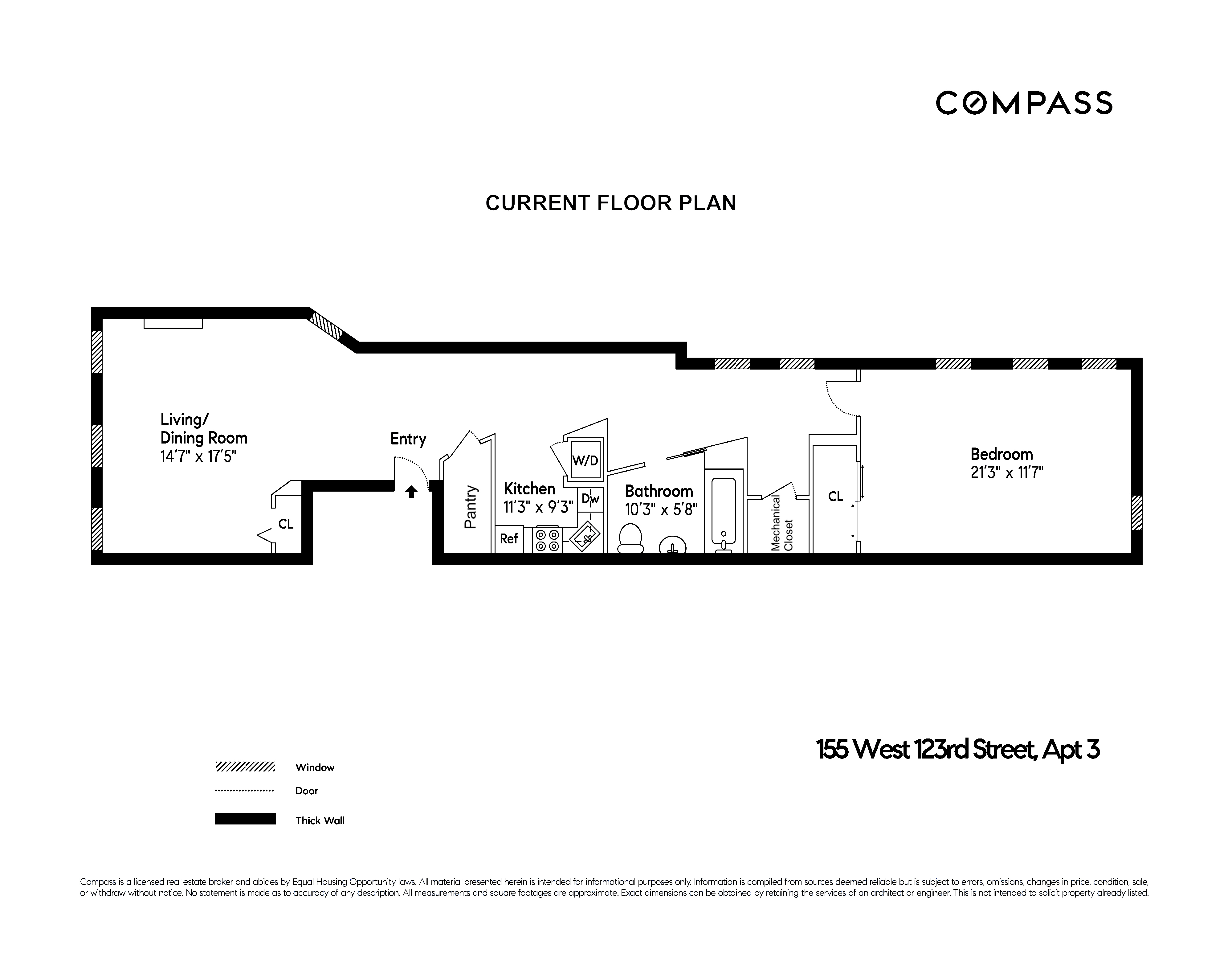 Floorplan for 155 West 123rd Street, 3