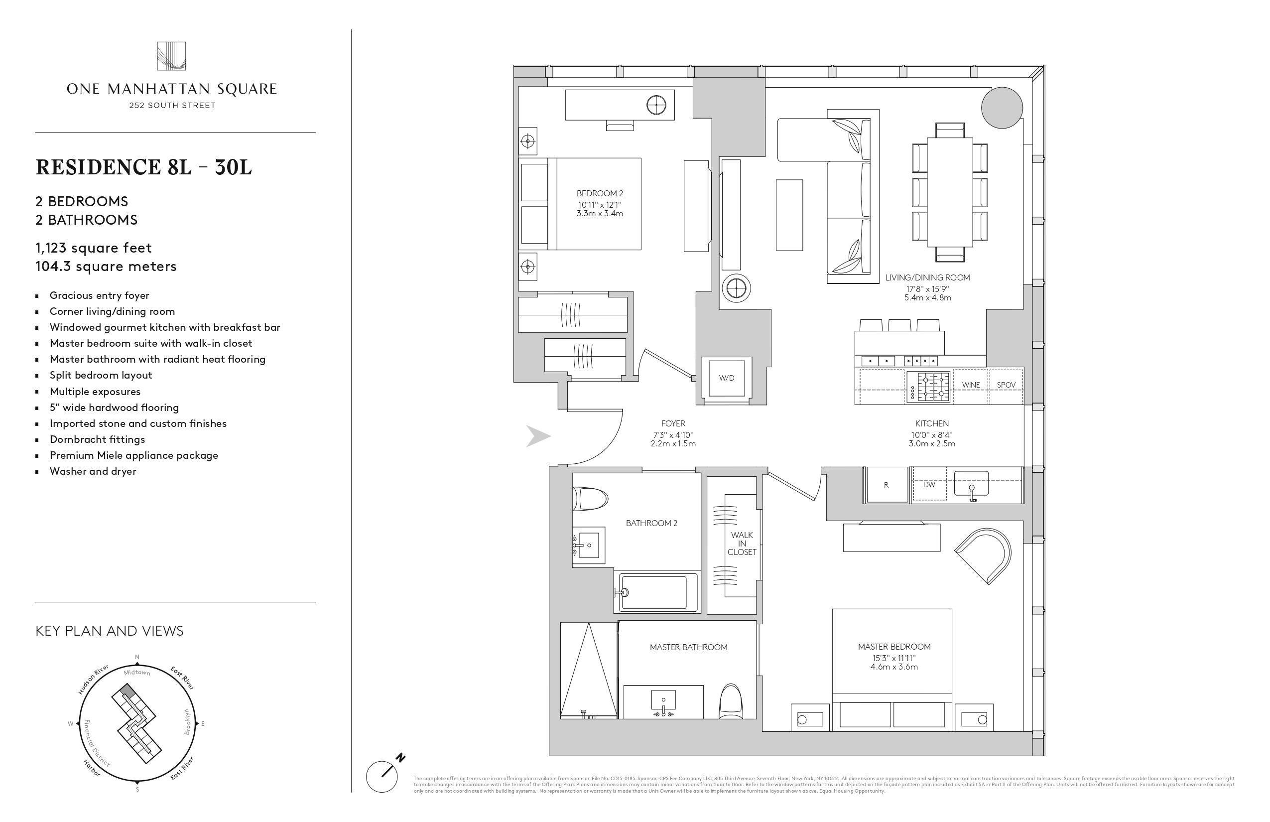 Floorplan for 252 South Street, 17L