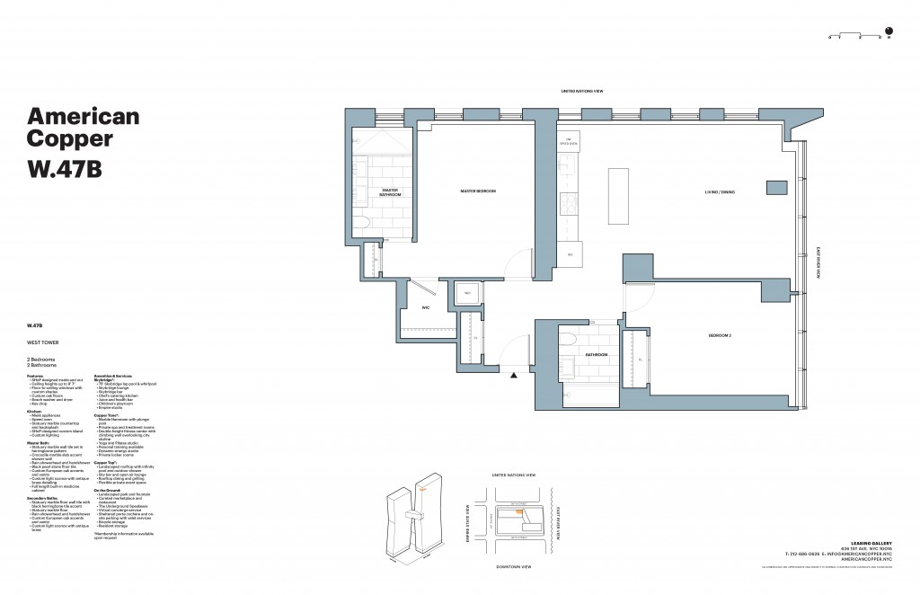 Floorplan for 626 1st Avenue, W-47B