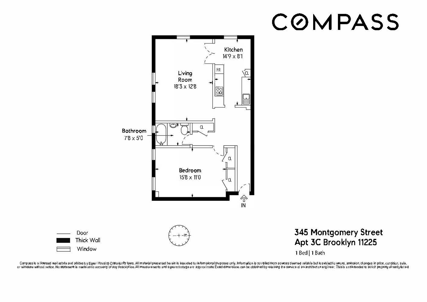 Floorplan for 345 Montgomery Street, 3C