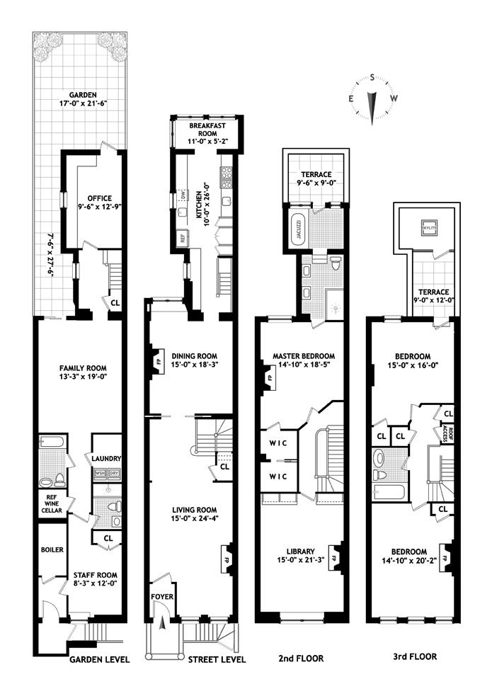 Floorplan for 326 West 85th Street