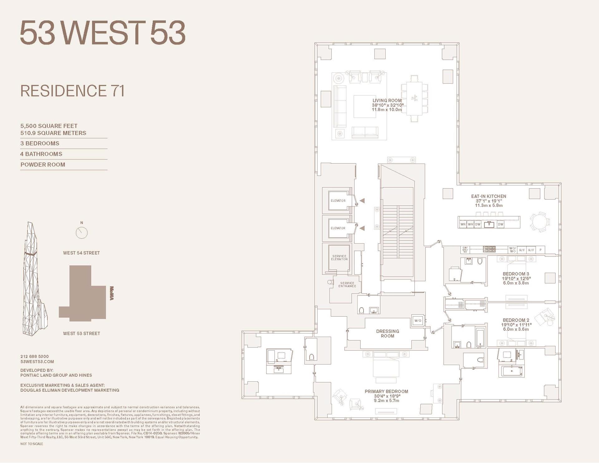 Floorplan for 53 West 53rd Street, 71