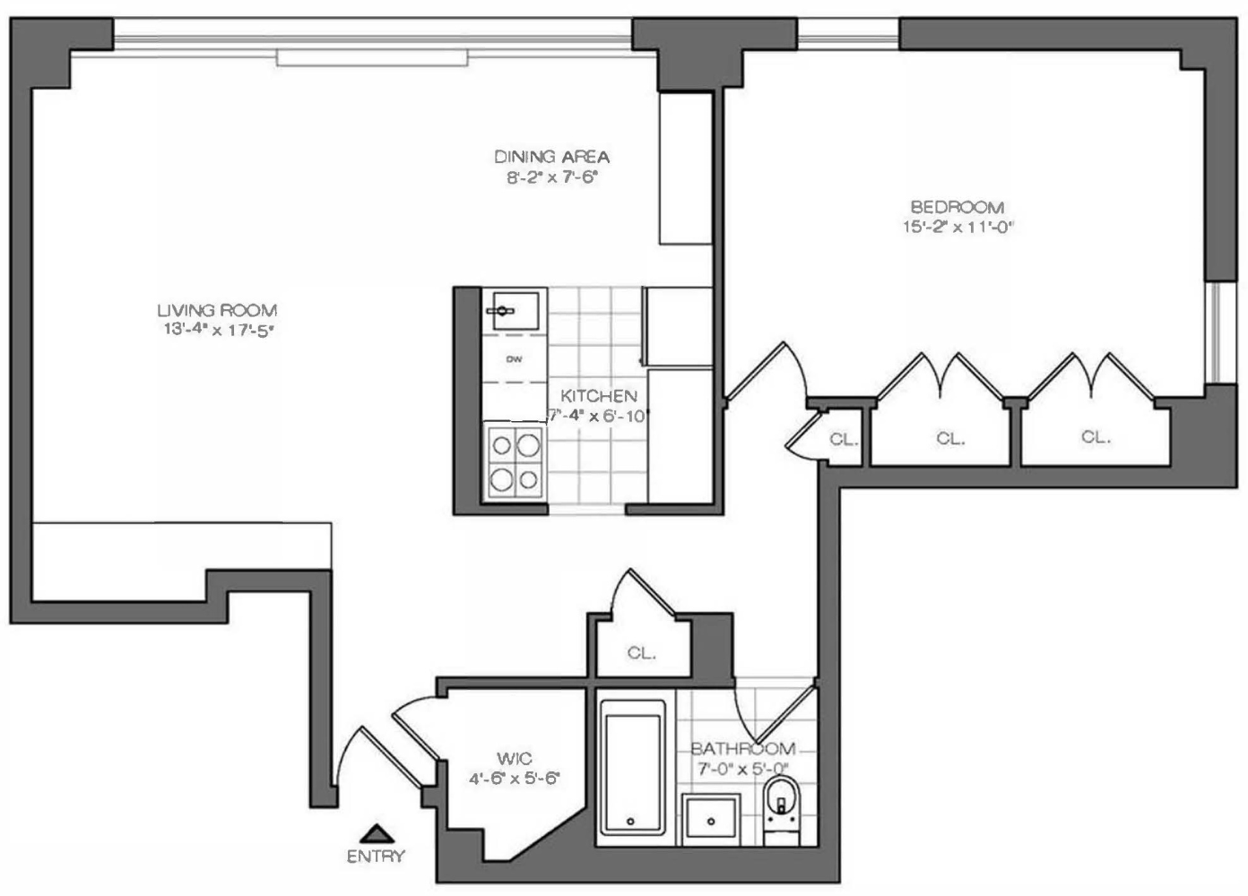 Floorplan for 115 Ashland Place, 8C