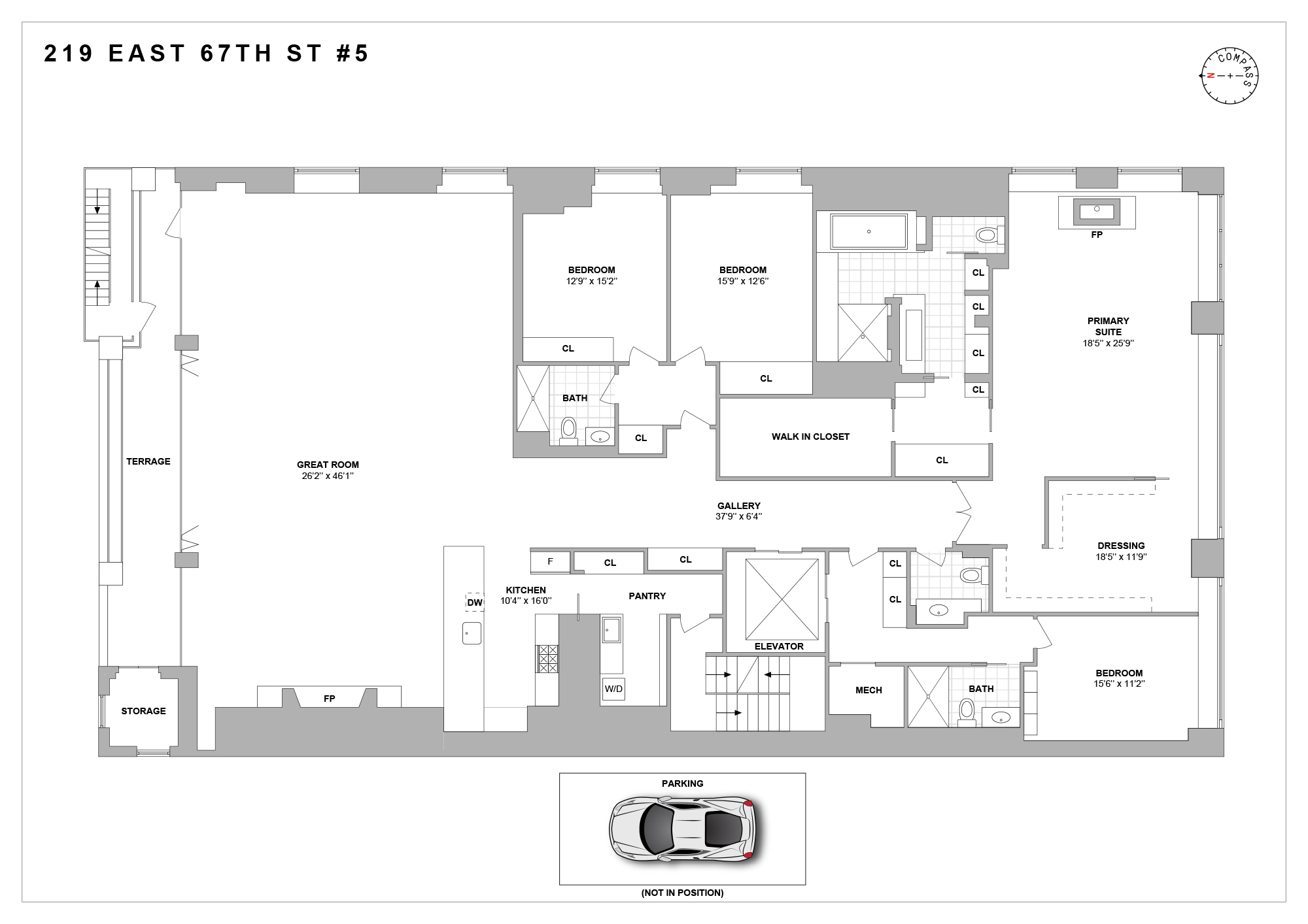 Floorplan for 219 East 67th Street, 5