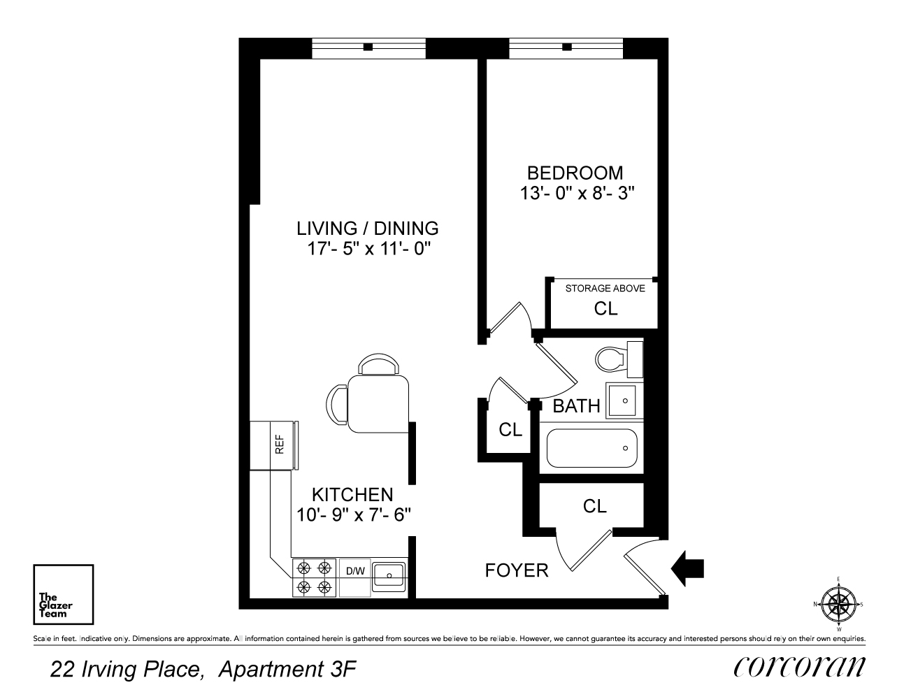 Floorplan for 22 Irving Place, 3F
