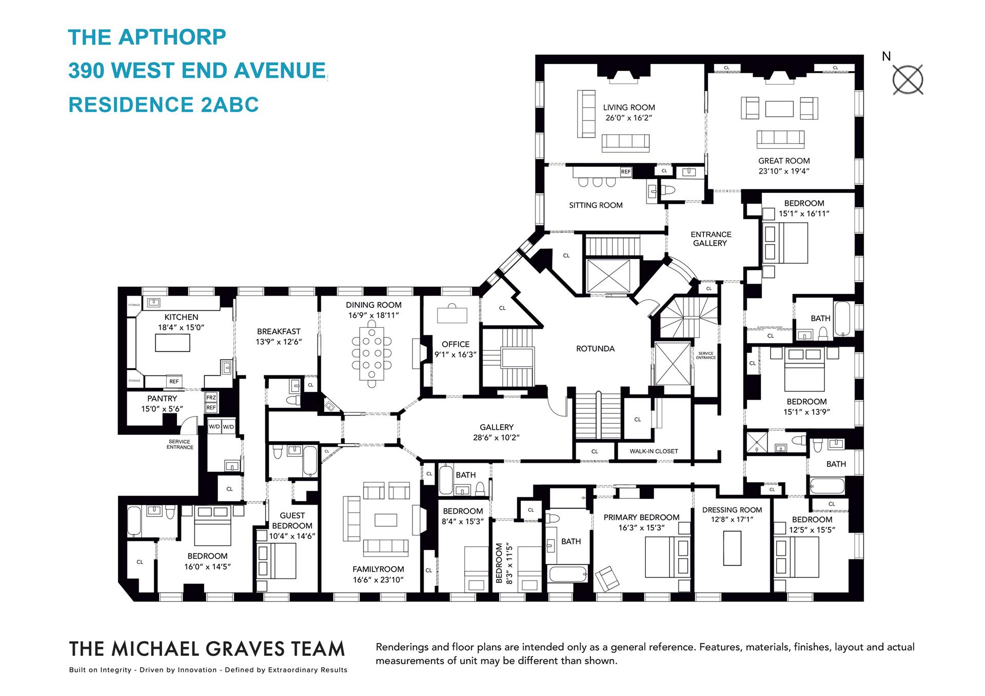 Floorplan for 390 West End Avenue, 2ABC