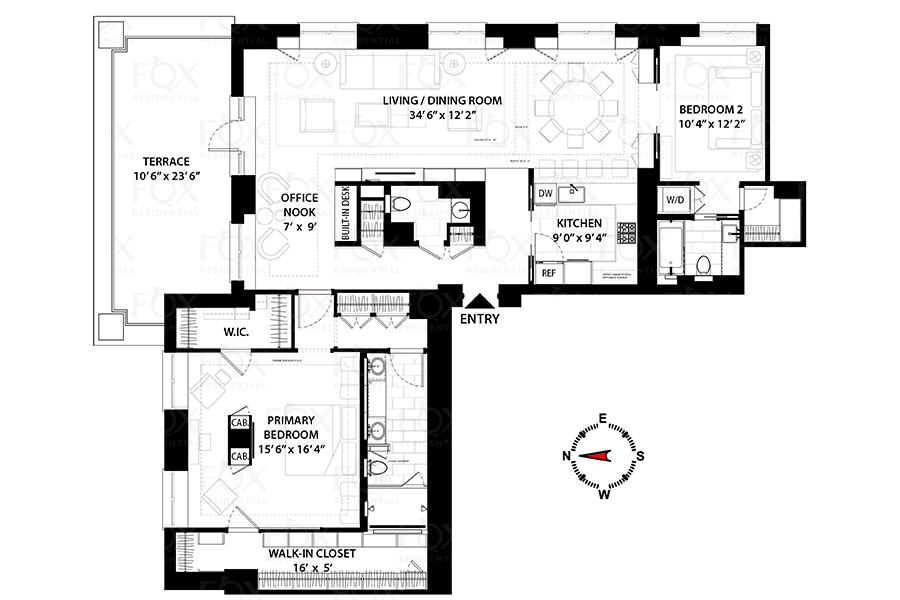 Floorplan for 188 East 70th Street, 10BC