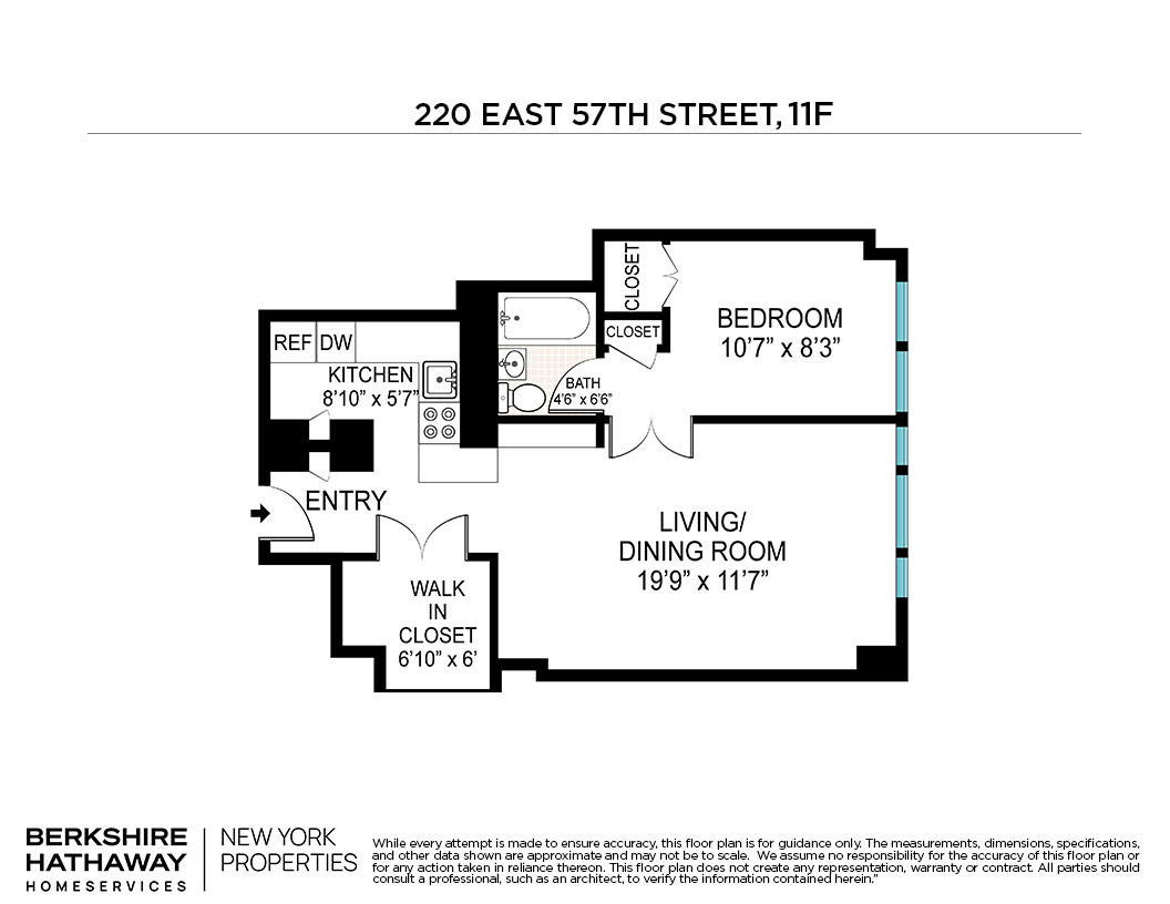 Floorplan for 220 East 57th Street, 11F