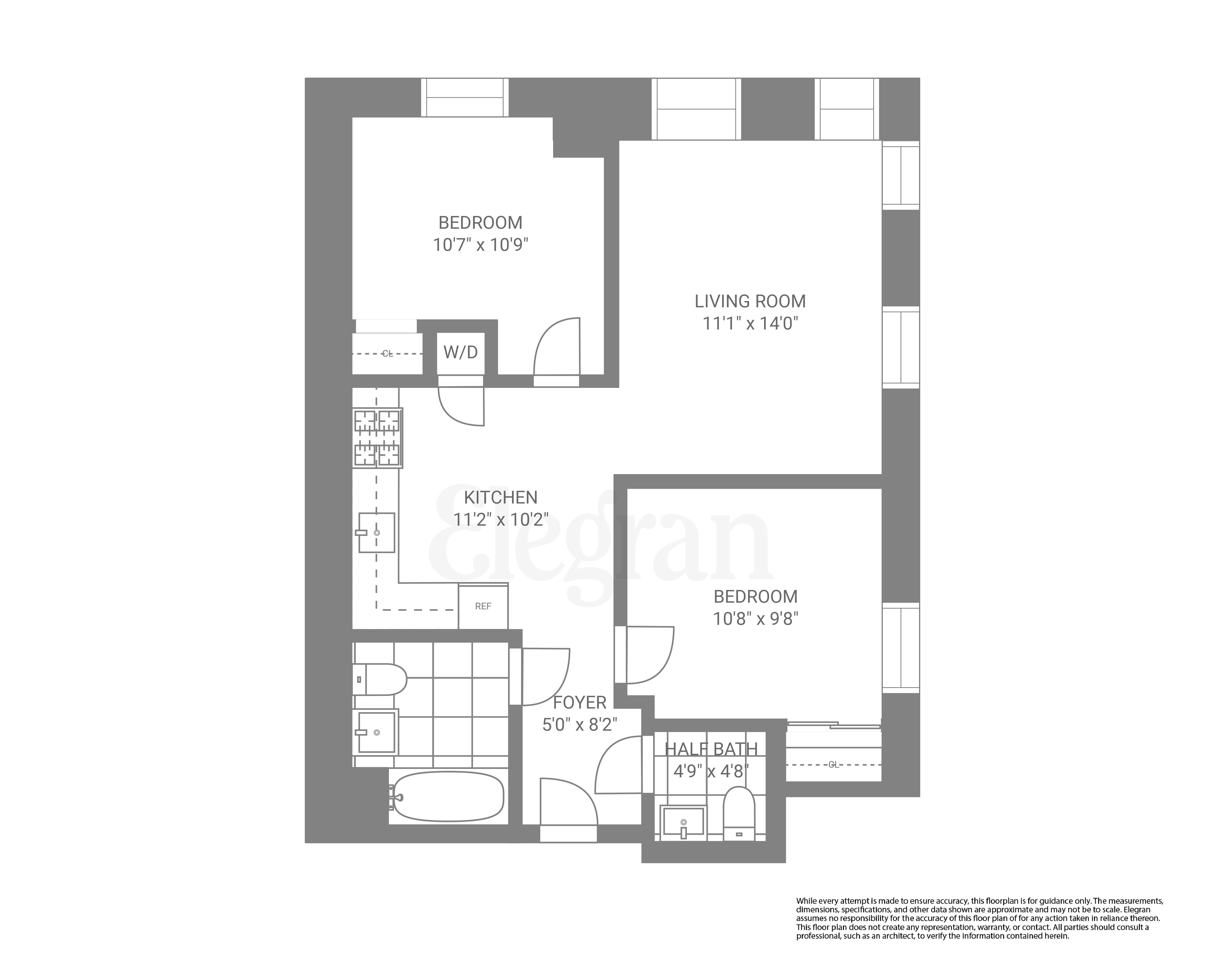 Floorplan for 1638 Park Avenue, 5-C