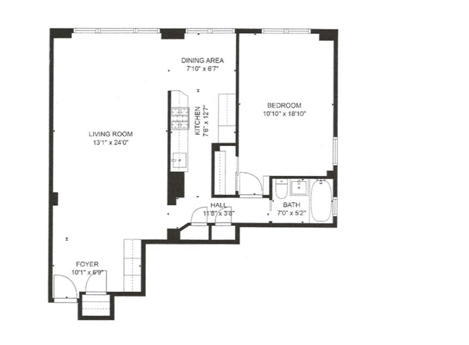 Floorplan for 233 East 69th Street, 7I