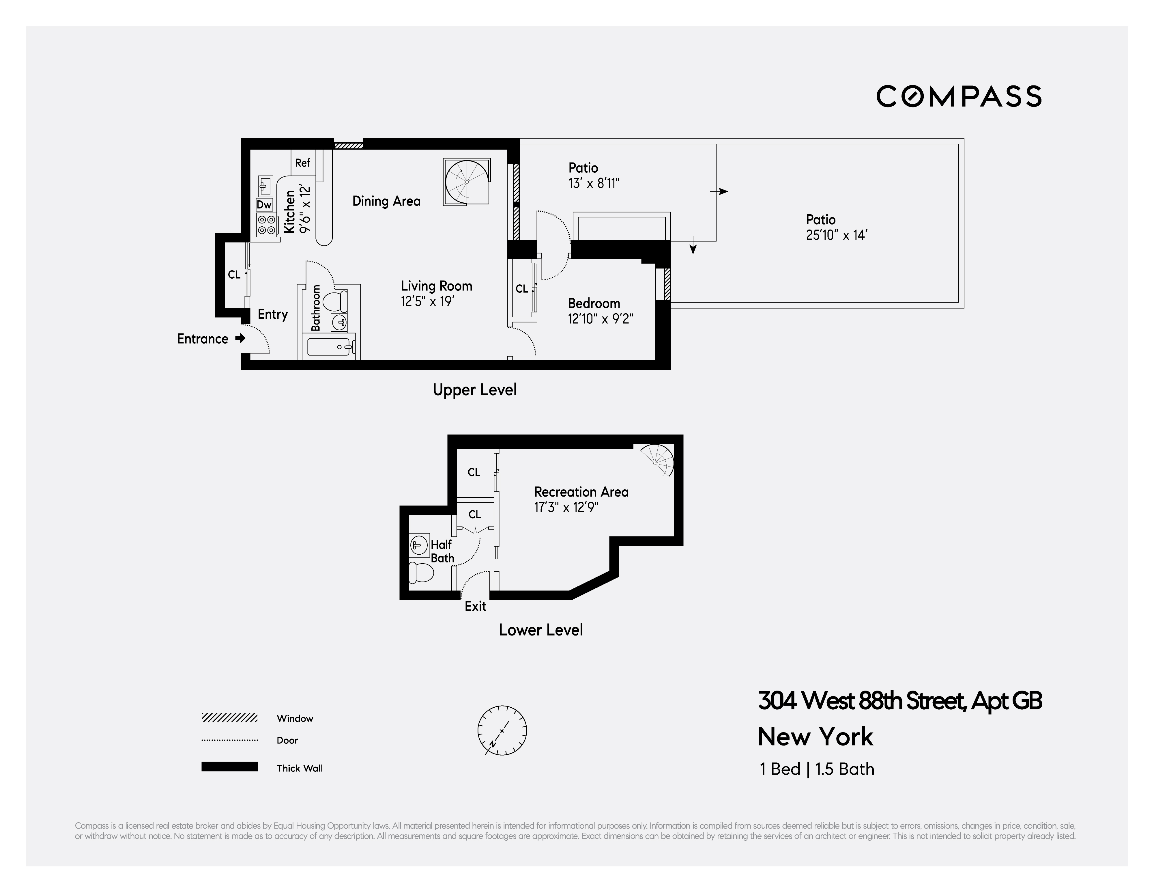Floorplan for 304 West 88th Street, GB
