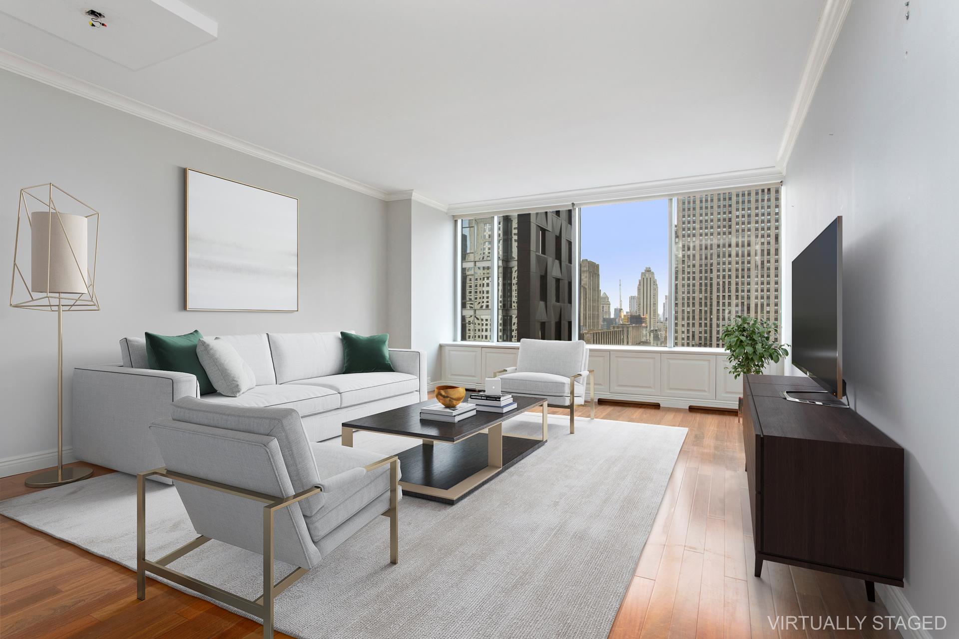 15 West 53rd Street 42C, Chelsea And Clinton,  - 1 Bedrooms  
1.5 Bathrooms  
3 Rooms - 