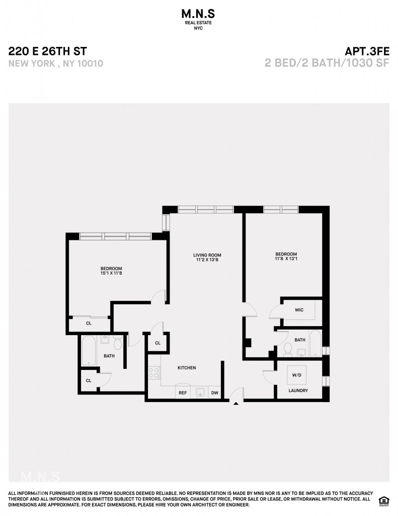 Floorplan for 220 East 26th Street, 3-F