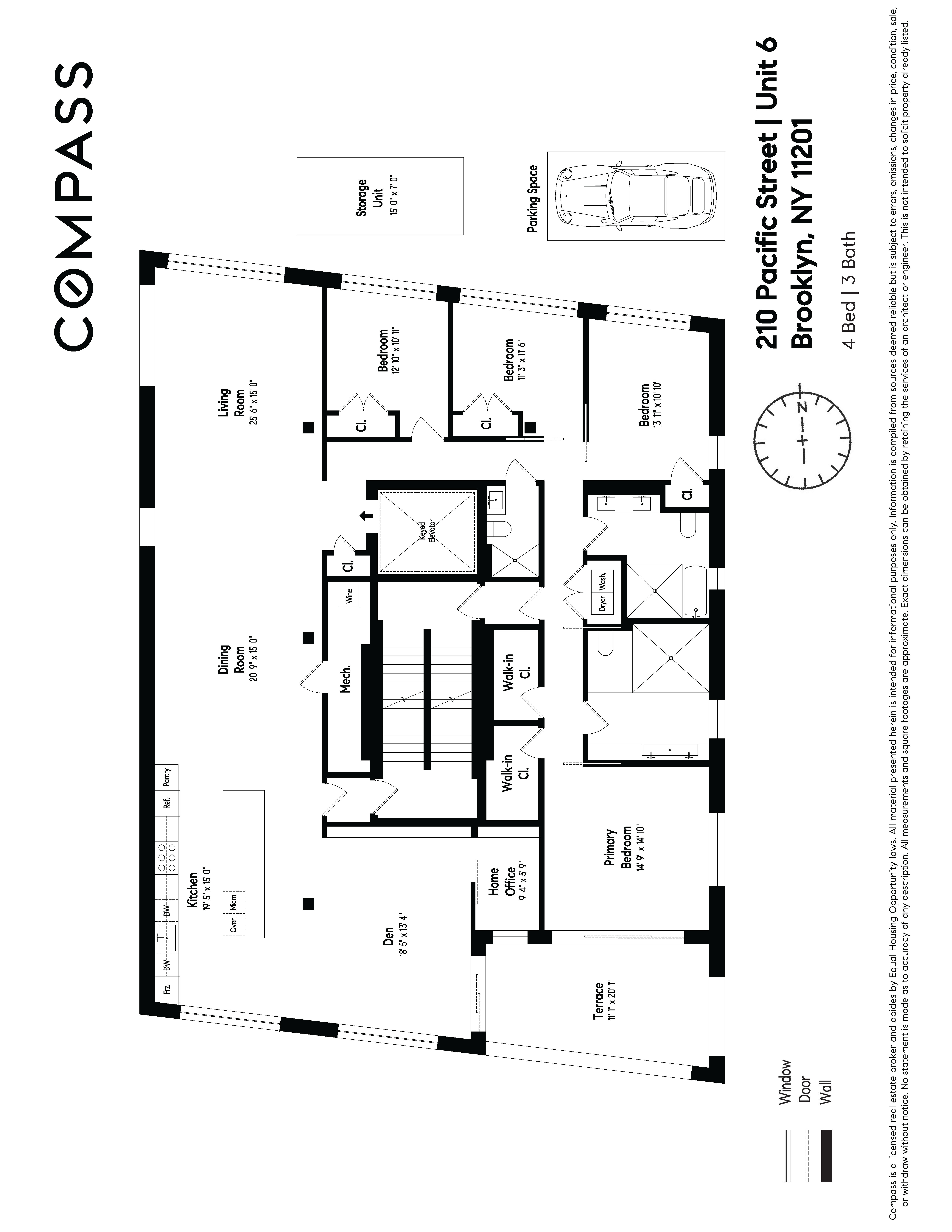 Floorplan for 210 Pacific Street, 6