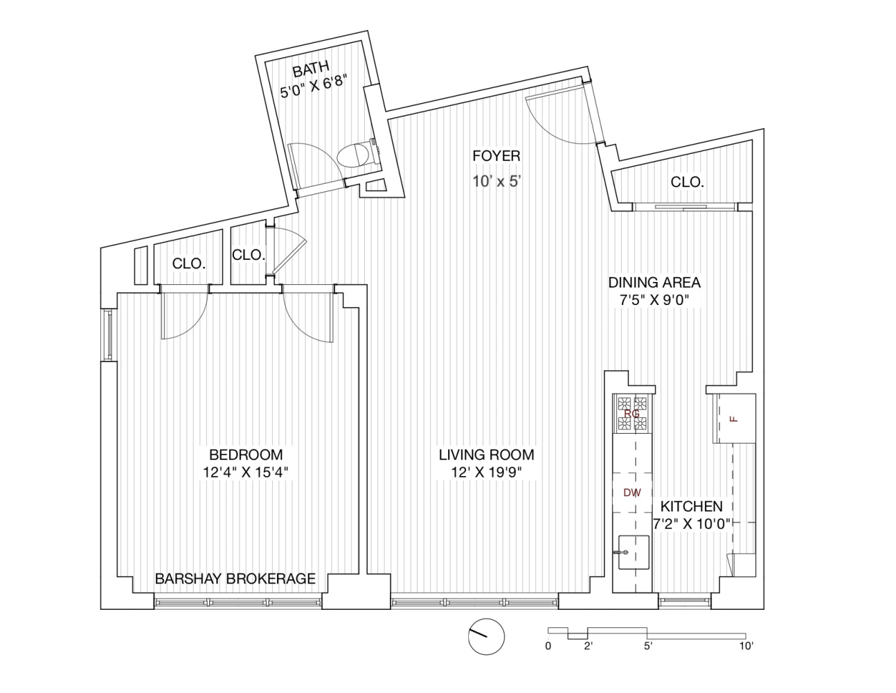Floorplan for 33 Greenwich Avenue, 6K