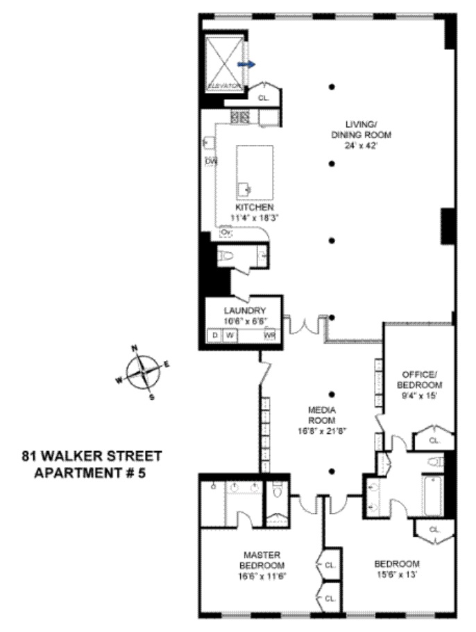 Floorplan for 81 Walker Street, 5