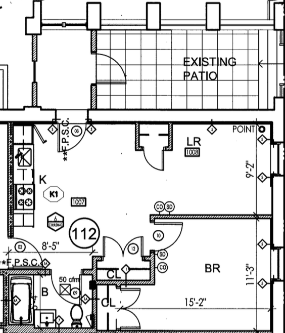 Floorplan for 180 Bainbridge Street, 112