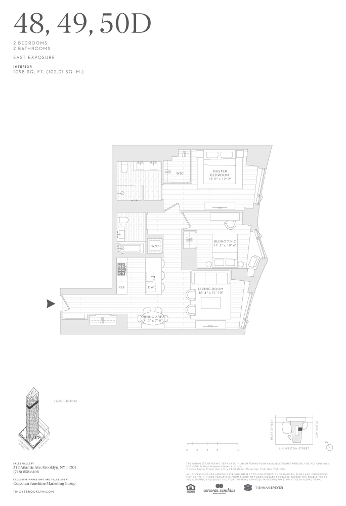 Floorplan for 11 Hoyt Street, 49D