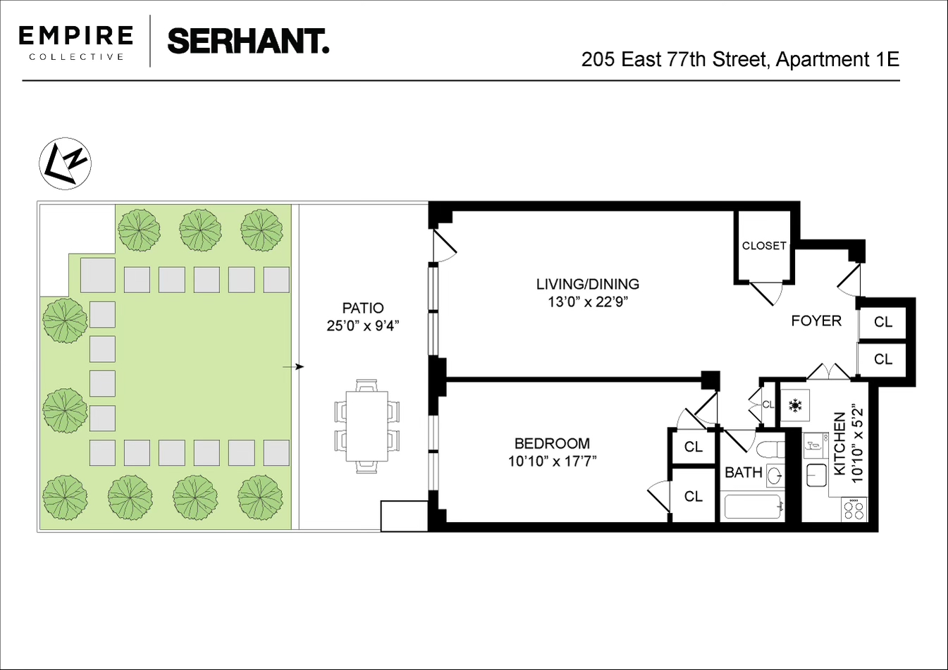 Floorplan for 207 East 77th Street, 1E