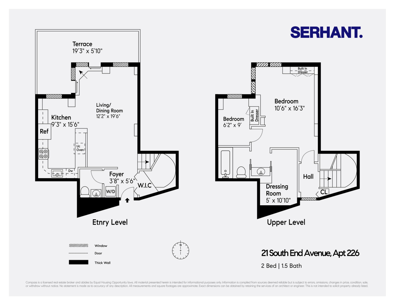 Floorplan for 21 South End Avenue, 226