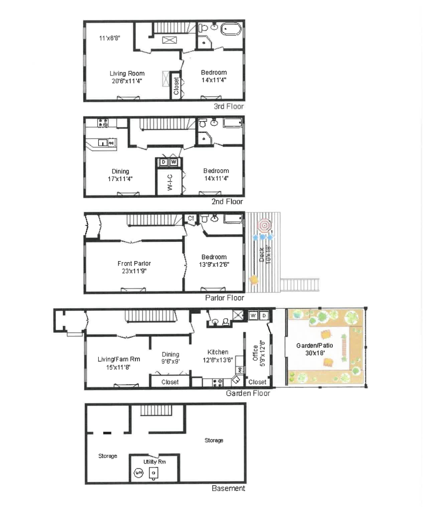 Floorplan for 51 Willoughby Avenue