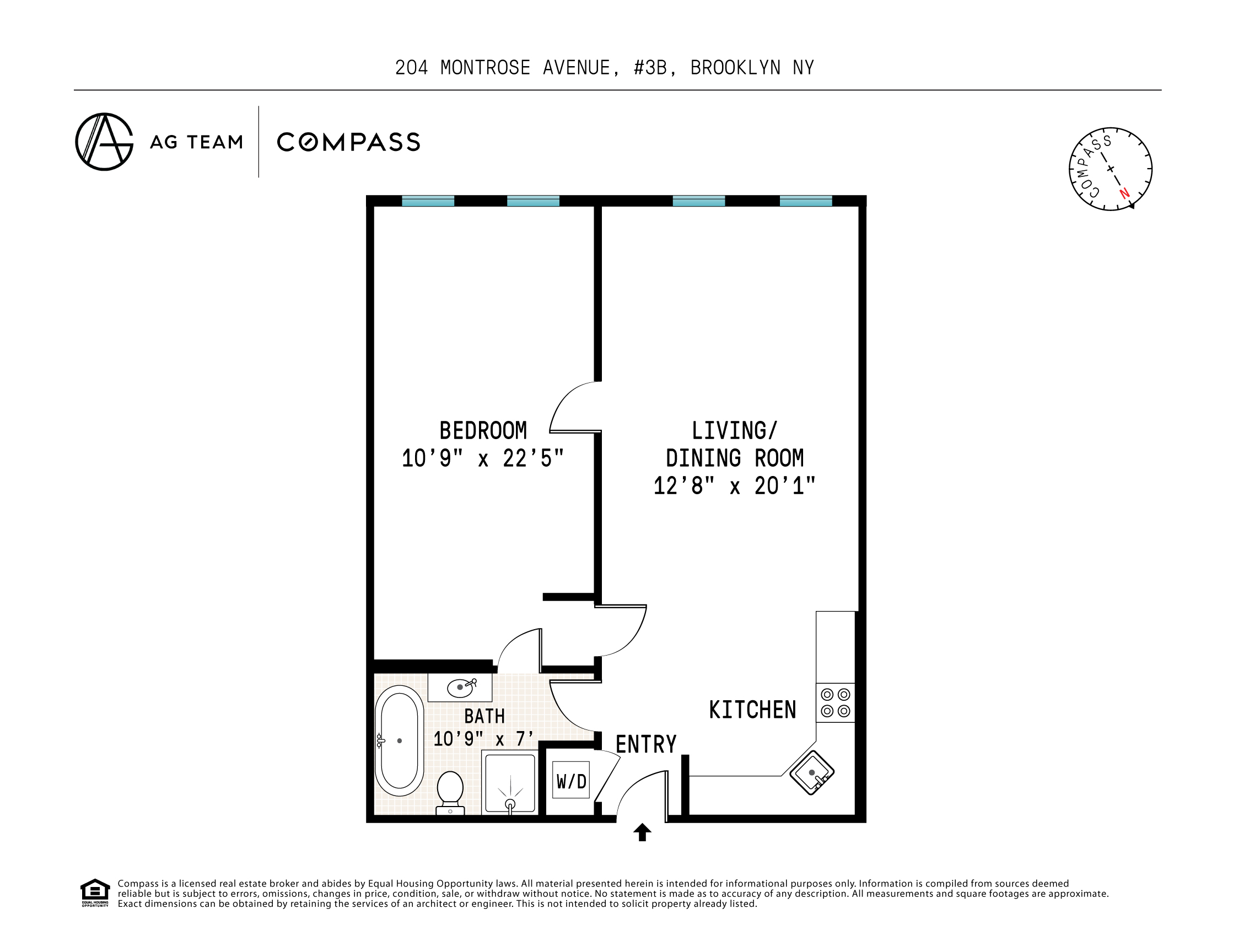 Floorplan for 204 Montrose Avenue, 3B
