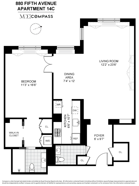 Floorplan for 880 5th Avenue, 14C