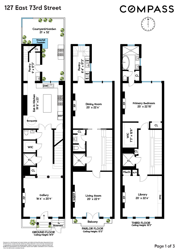 127 E 73rd Street, New York, NY 10021, 6 Bedrooms Bedrooms, 21 Rooms Rooms,7 BathroomsBathrooms,Residential,For Sale,73rd,COMP-1547182832520486049