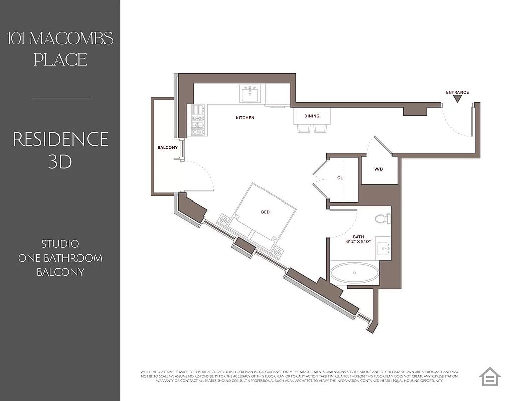Floorplan for 101 Macombs Place, 3F