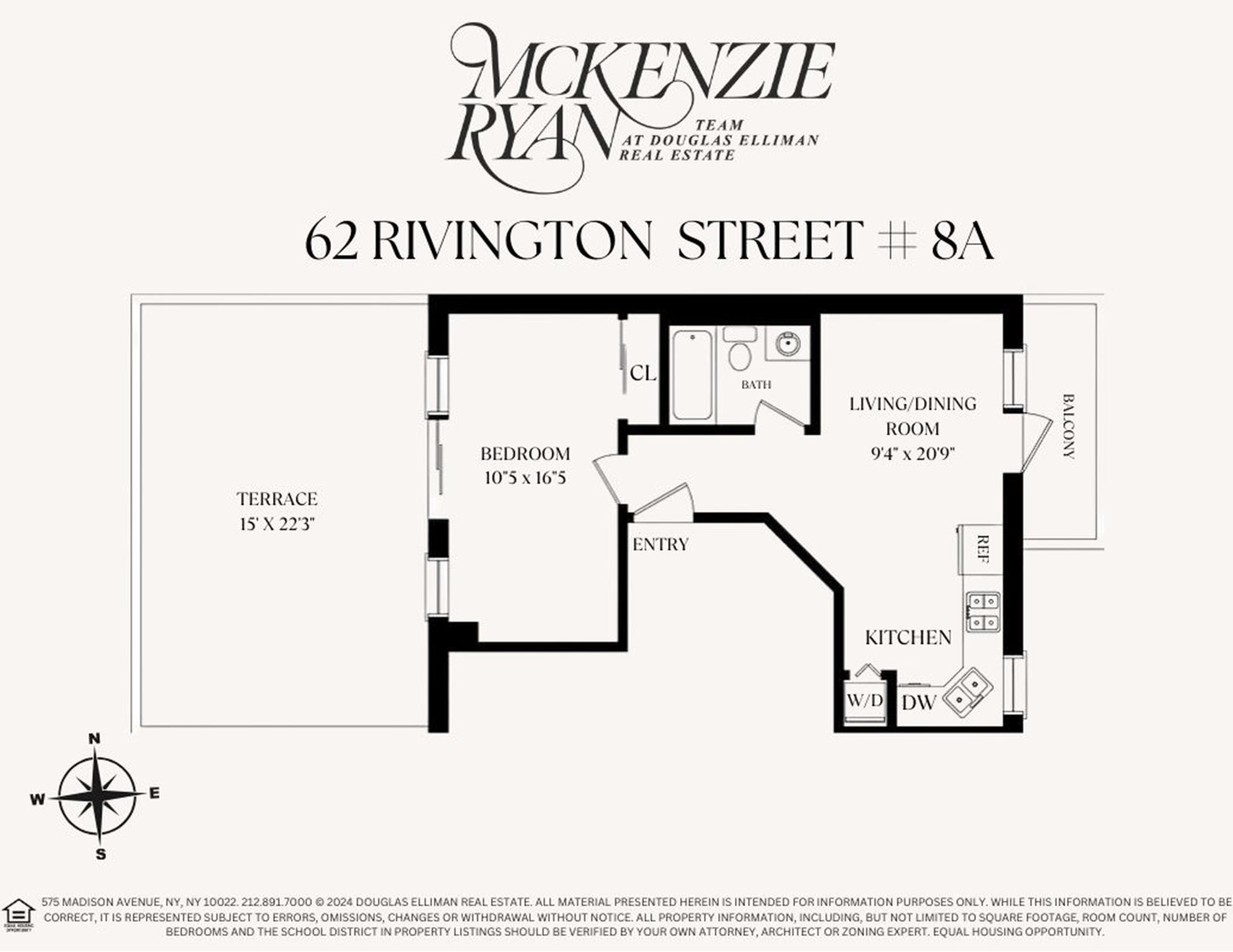 Floorplan for 62 Rivington Street, 8A