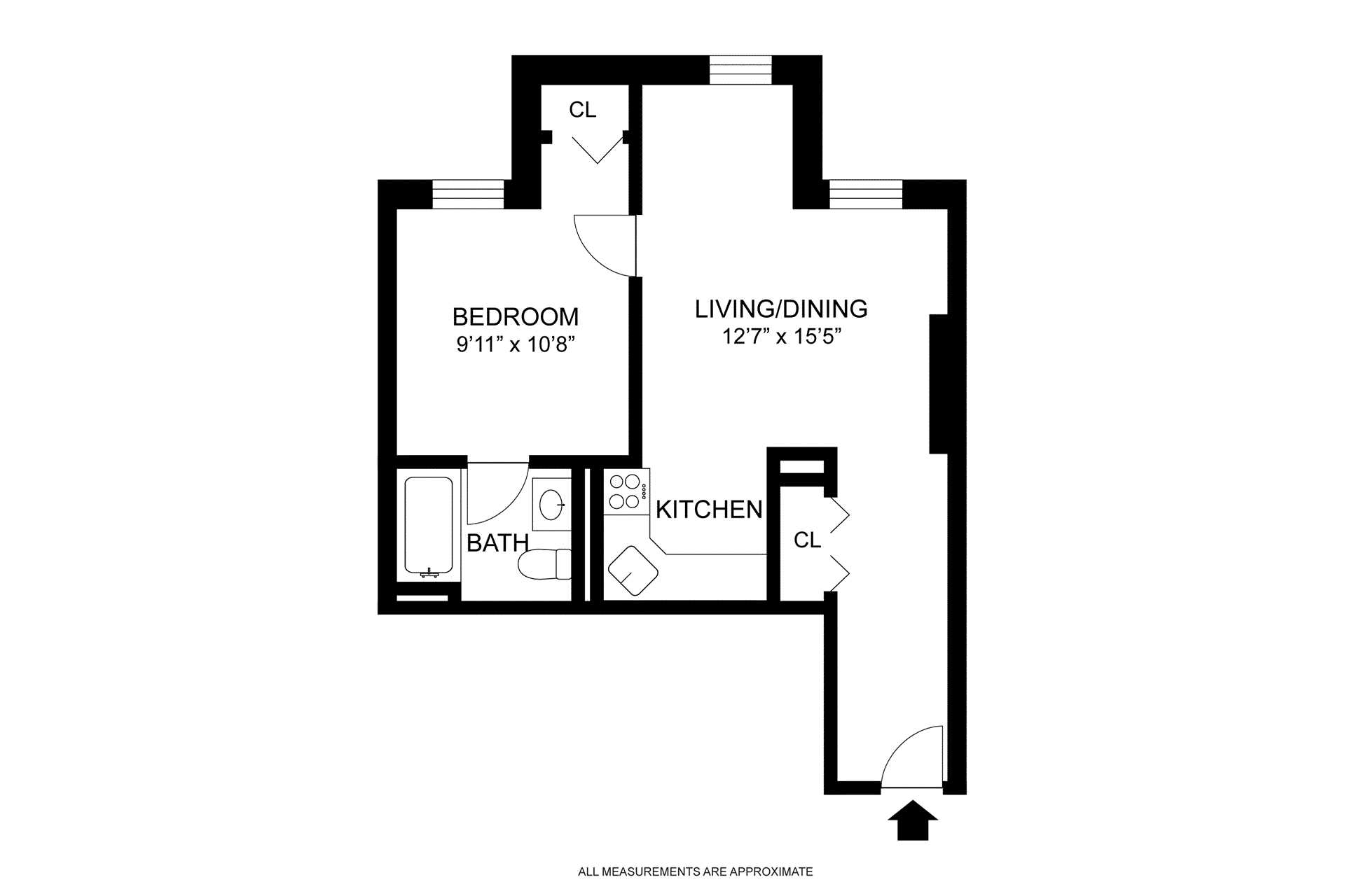 Floorplan for 555 Lenox Avenue, 2C