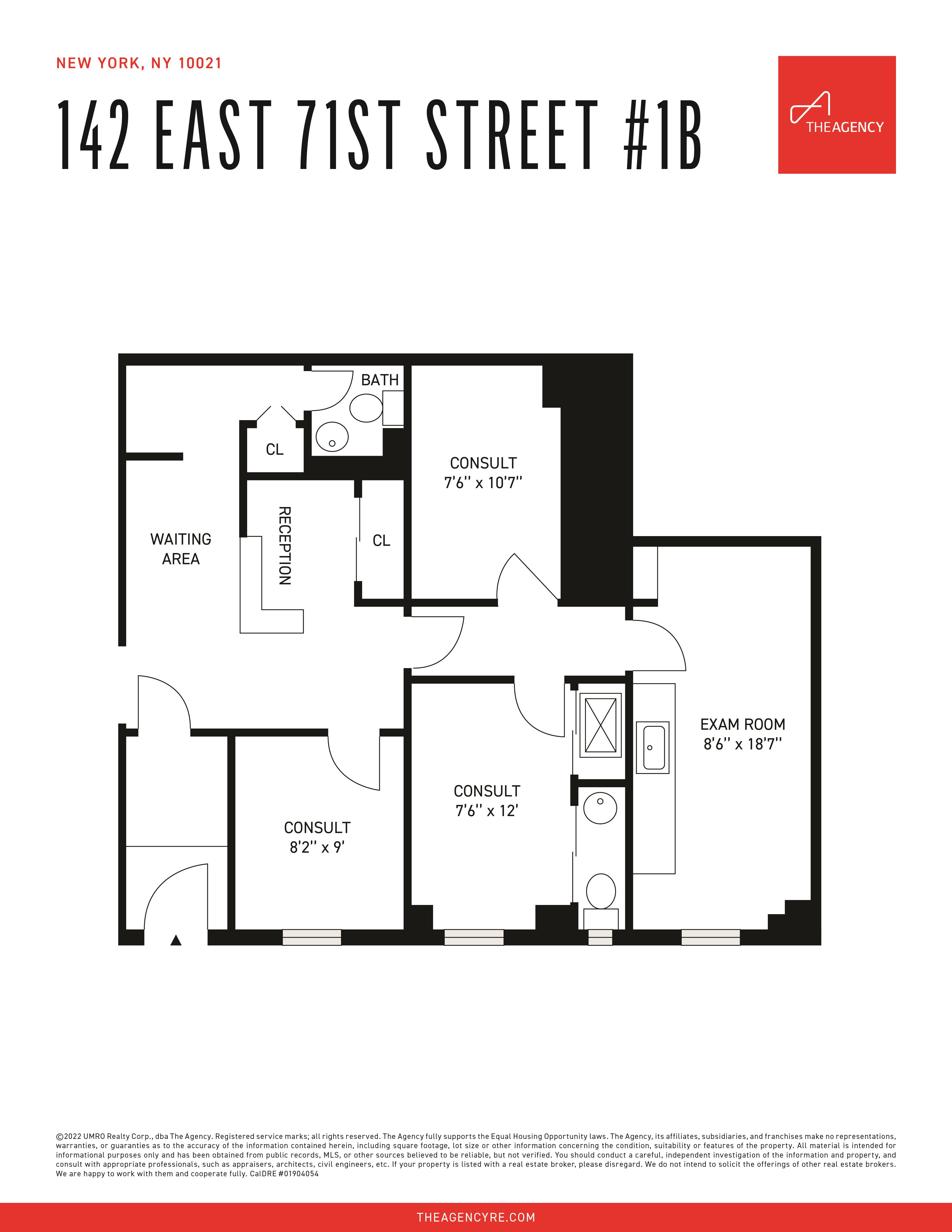 Floorplan for 142 East 71st Street, 1-B