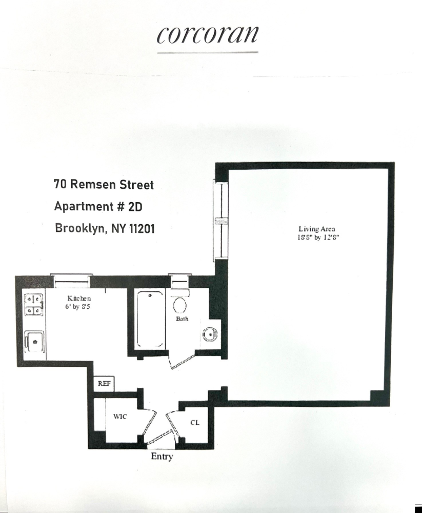 Floorplan for 70 Remsen Street, 2D