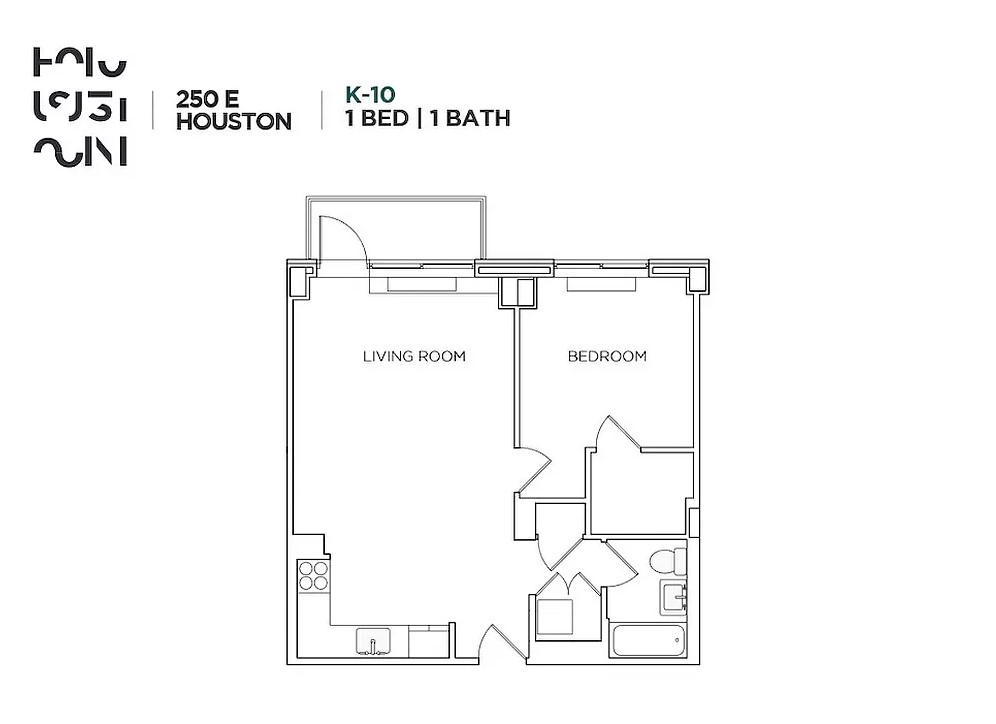 Floorplan for 250 East Houston Street, 6K