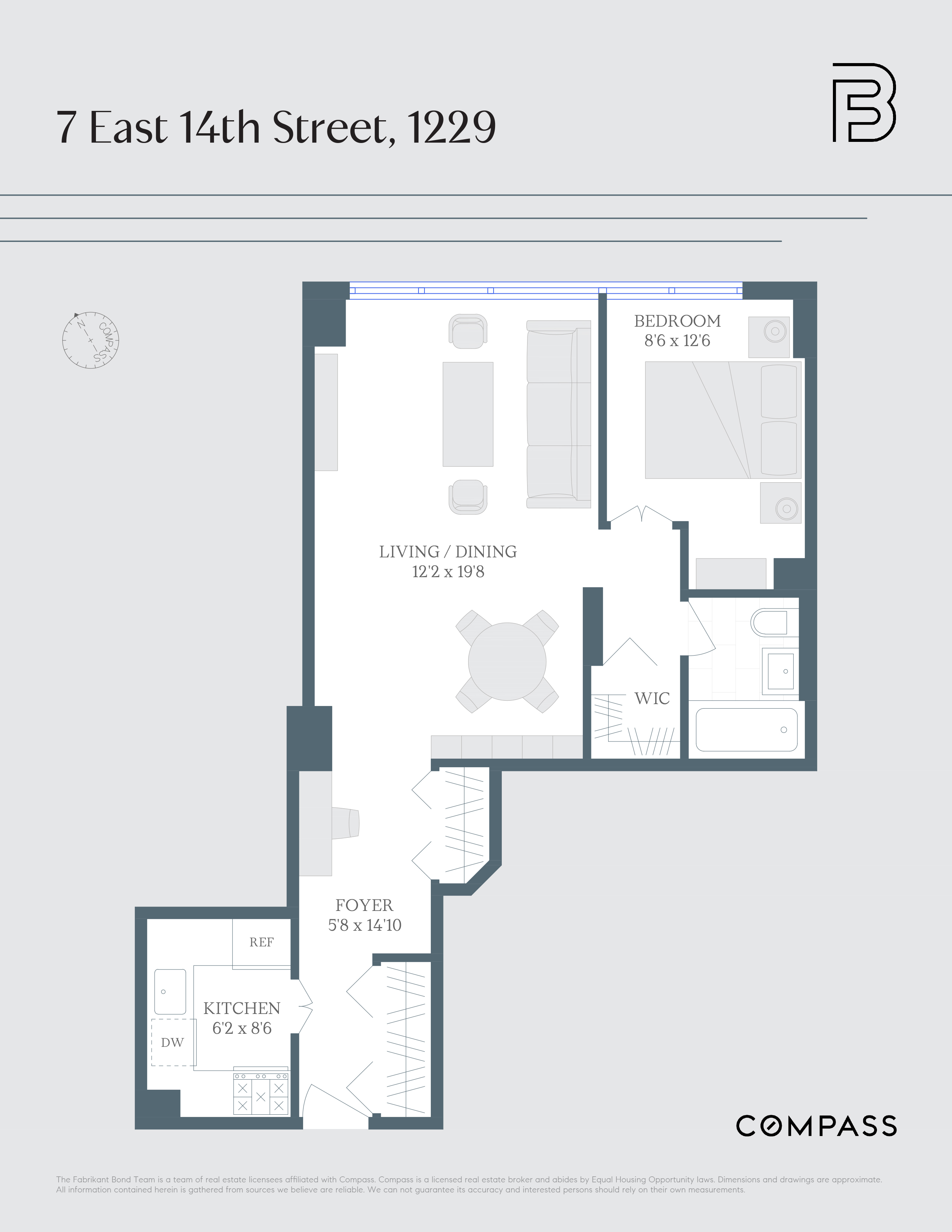 Floorplan for 7 East 14th Street, 1229