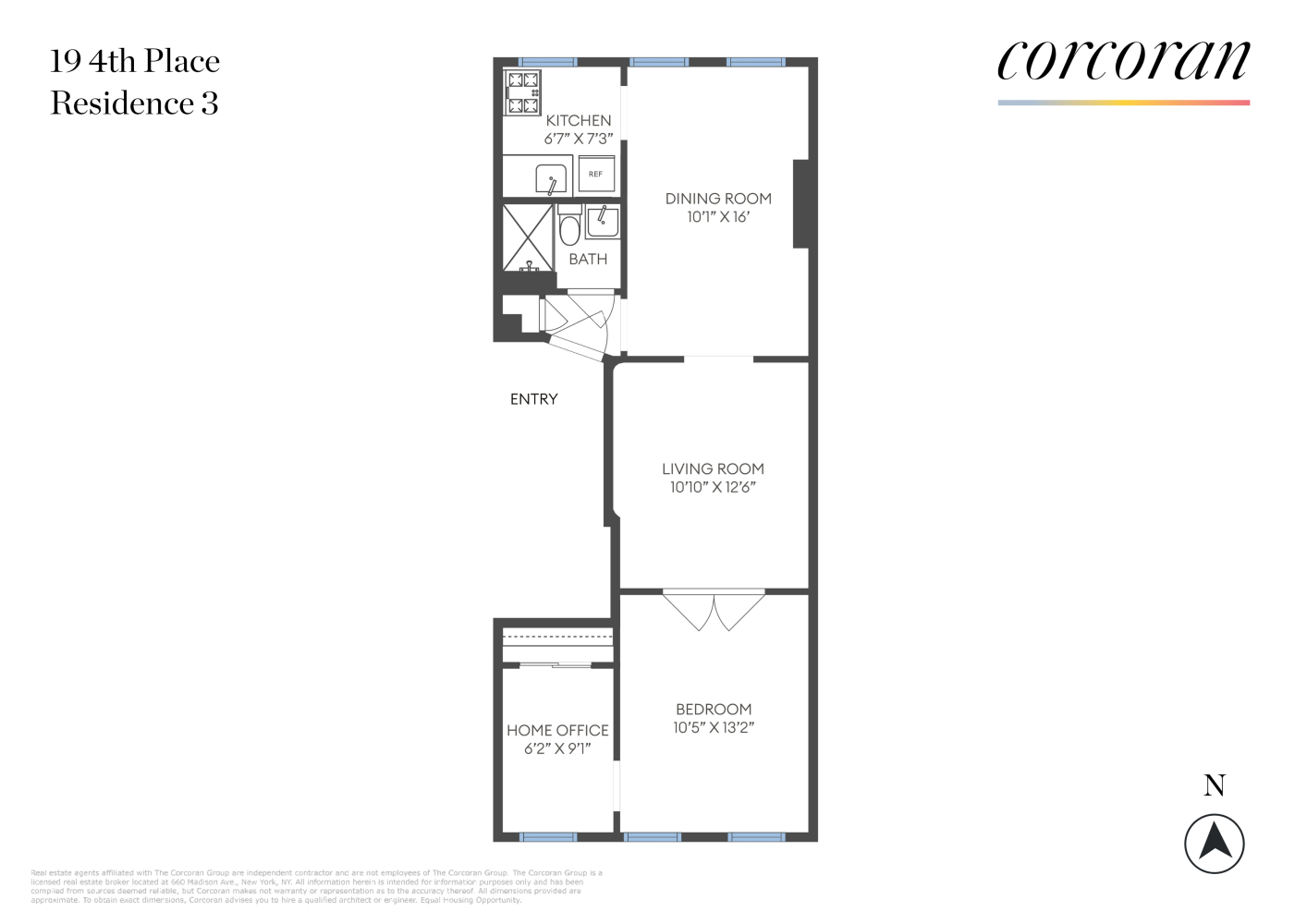 Floorplan for 19 4th Place, 3