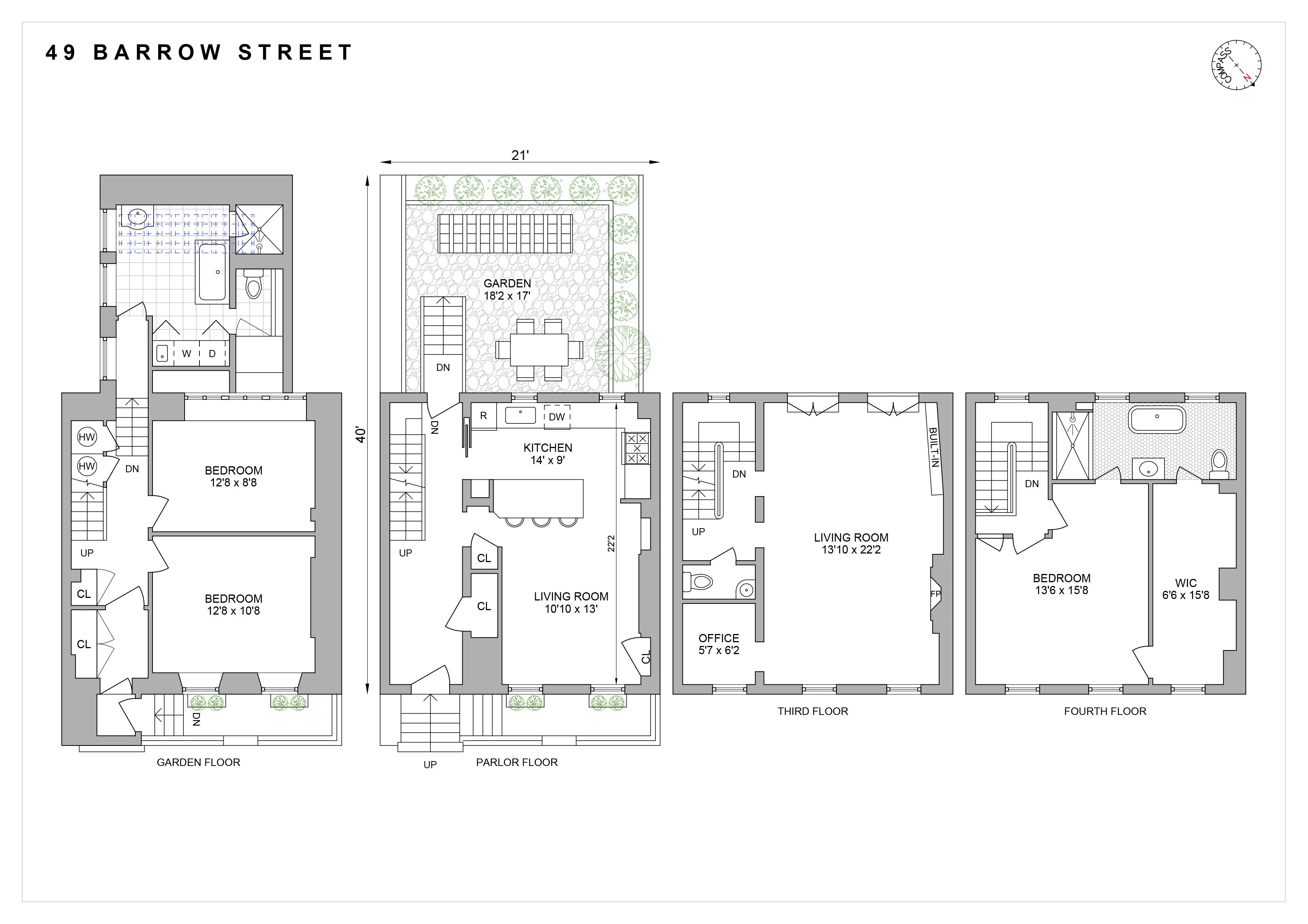 Floorplan for 49 Barrow Street