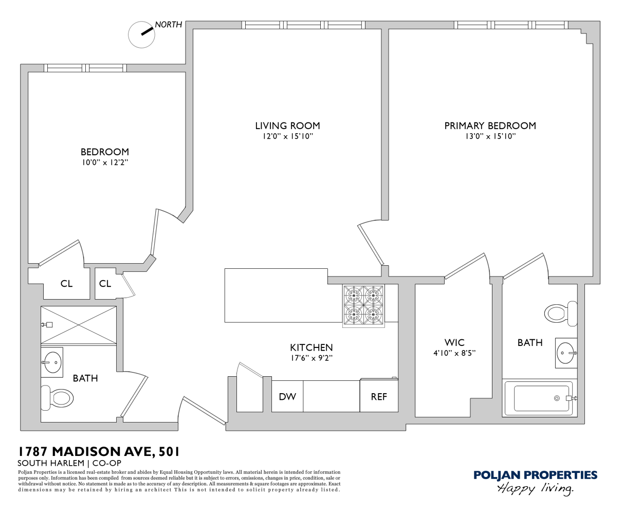 Floorplan for 1787 Madison Avenue, 501