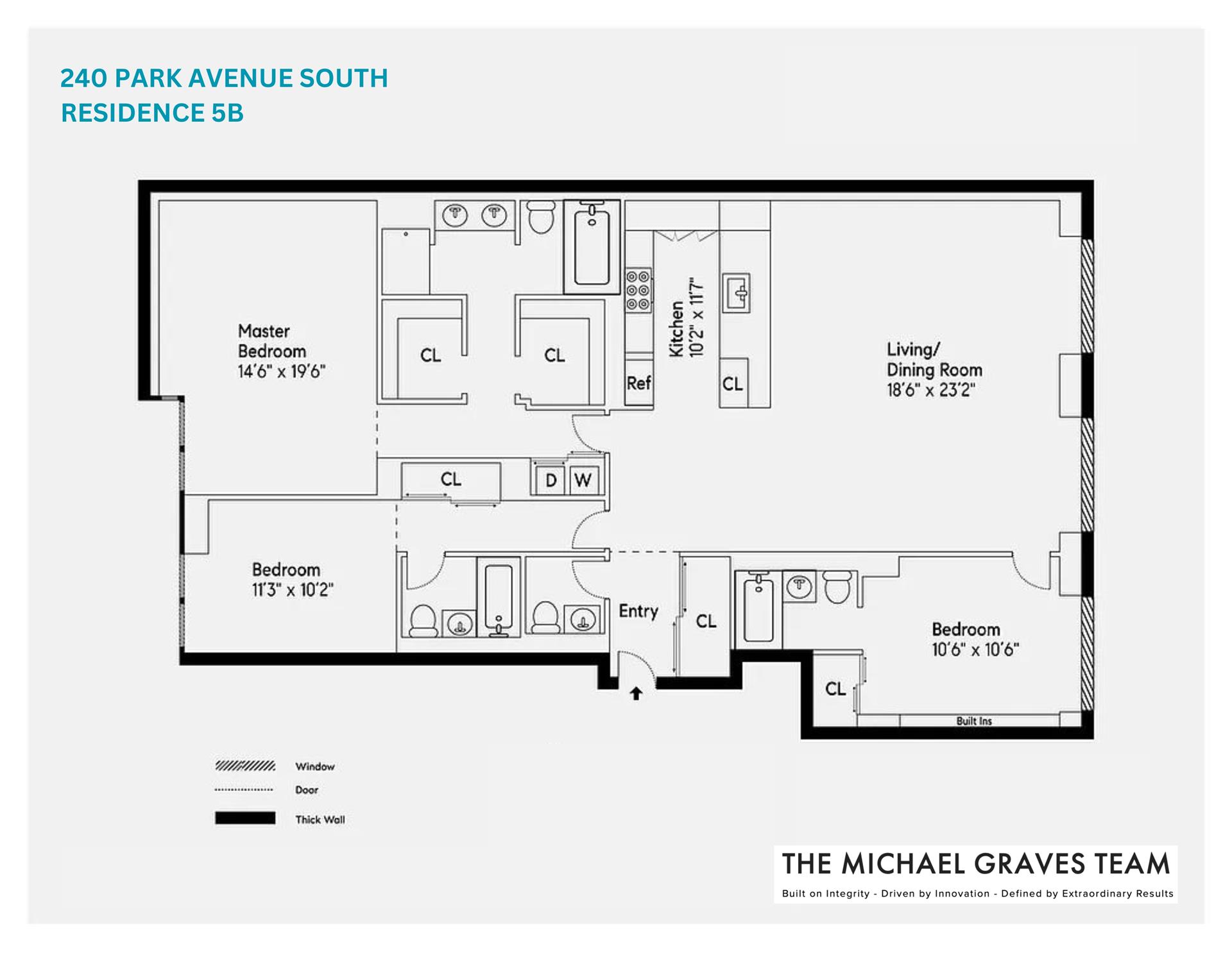 Floorplan for 240 Park Avenue, 5B