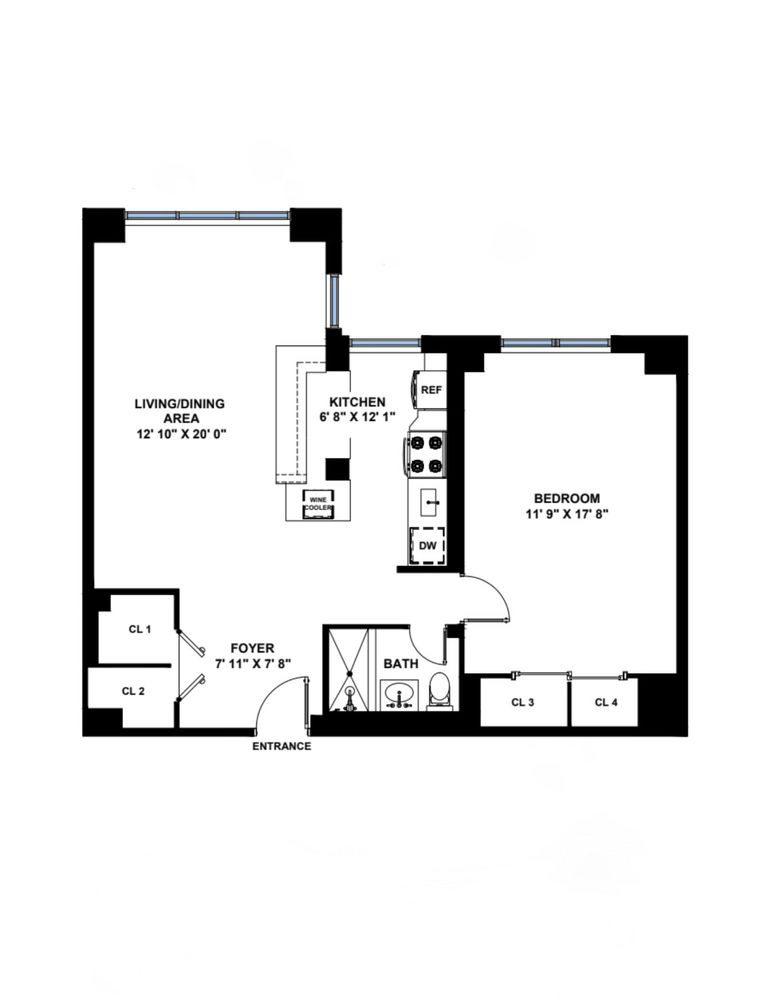 Floorplan for 2 Tudor City Place, 7FS