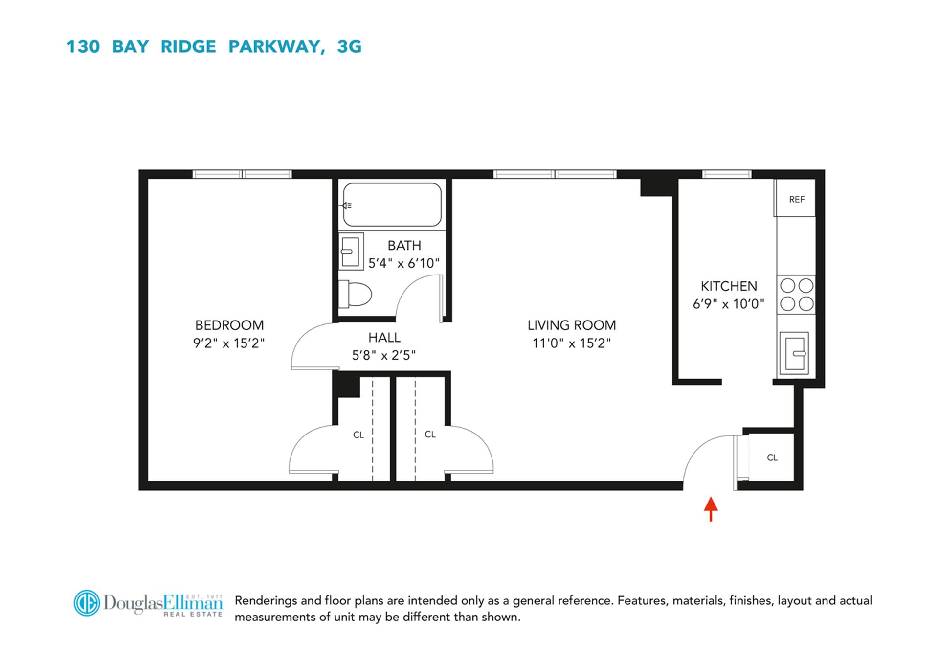 Floorplan for 130 Bay Ridge Parkway, 3G