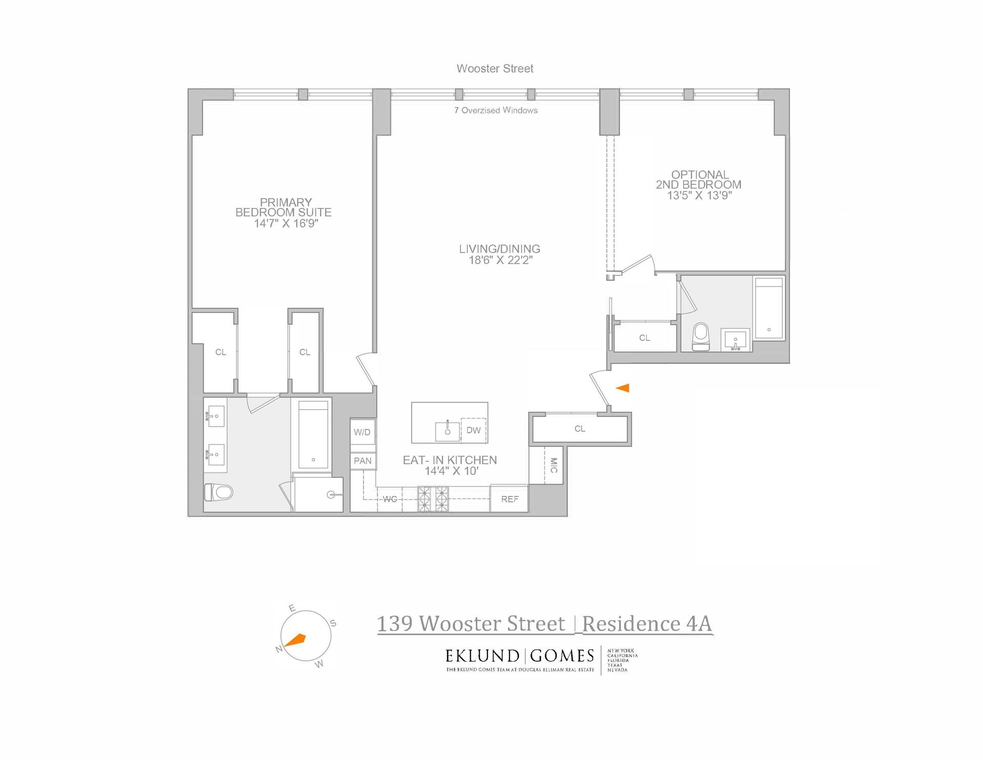 Floorplan for 139 Wooster Street, 4A