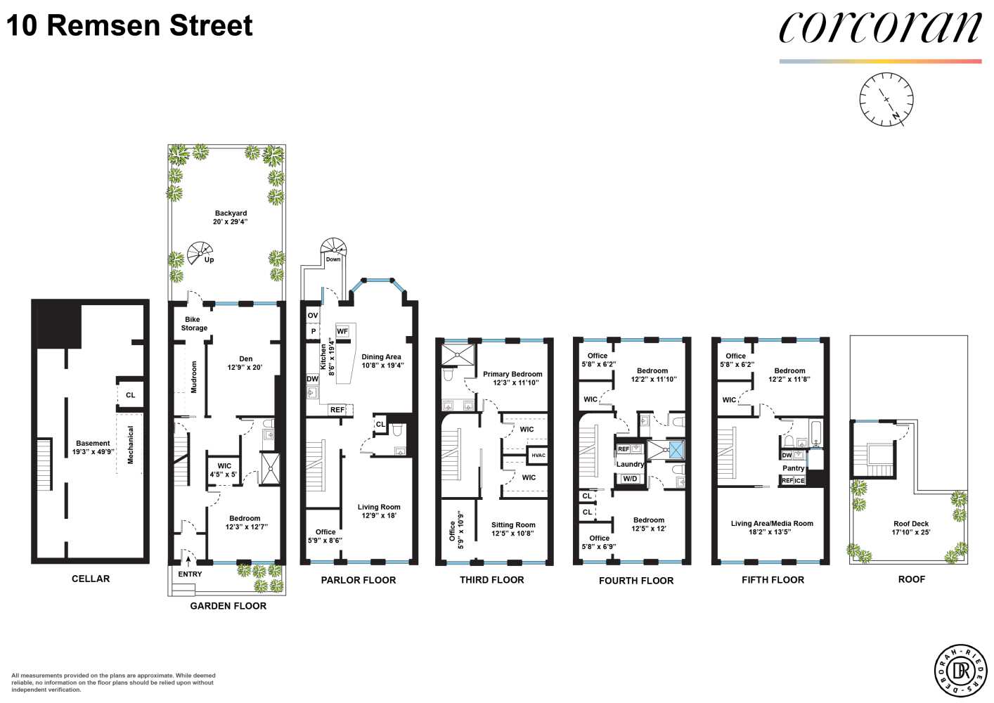 Floorplan for 10 Remsen Street