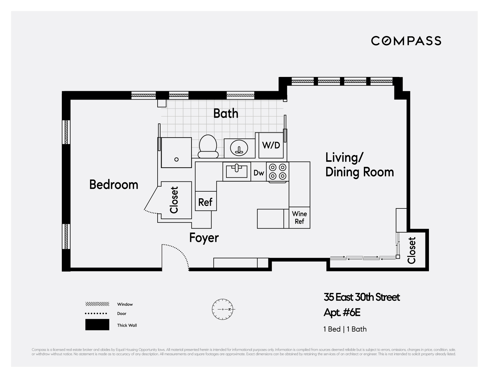 Floorplan for 35 East 30th Street, 6E