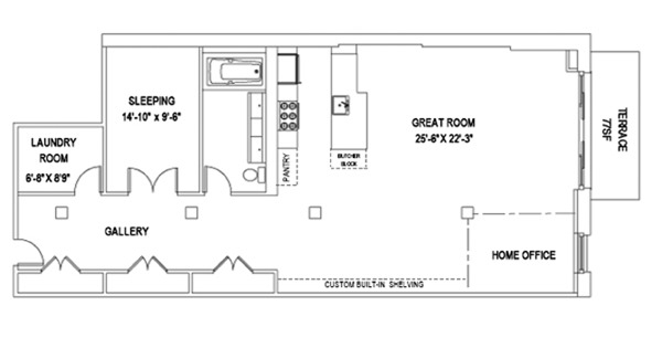 Floorplan for 85 North 3rd Street, 211