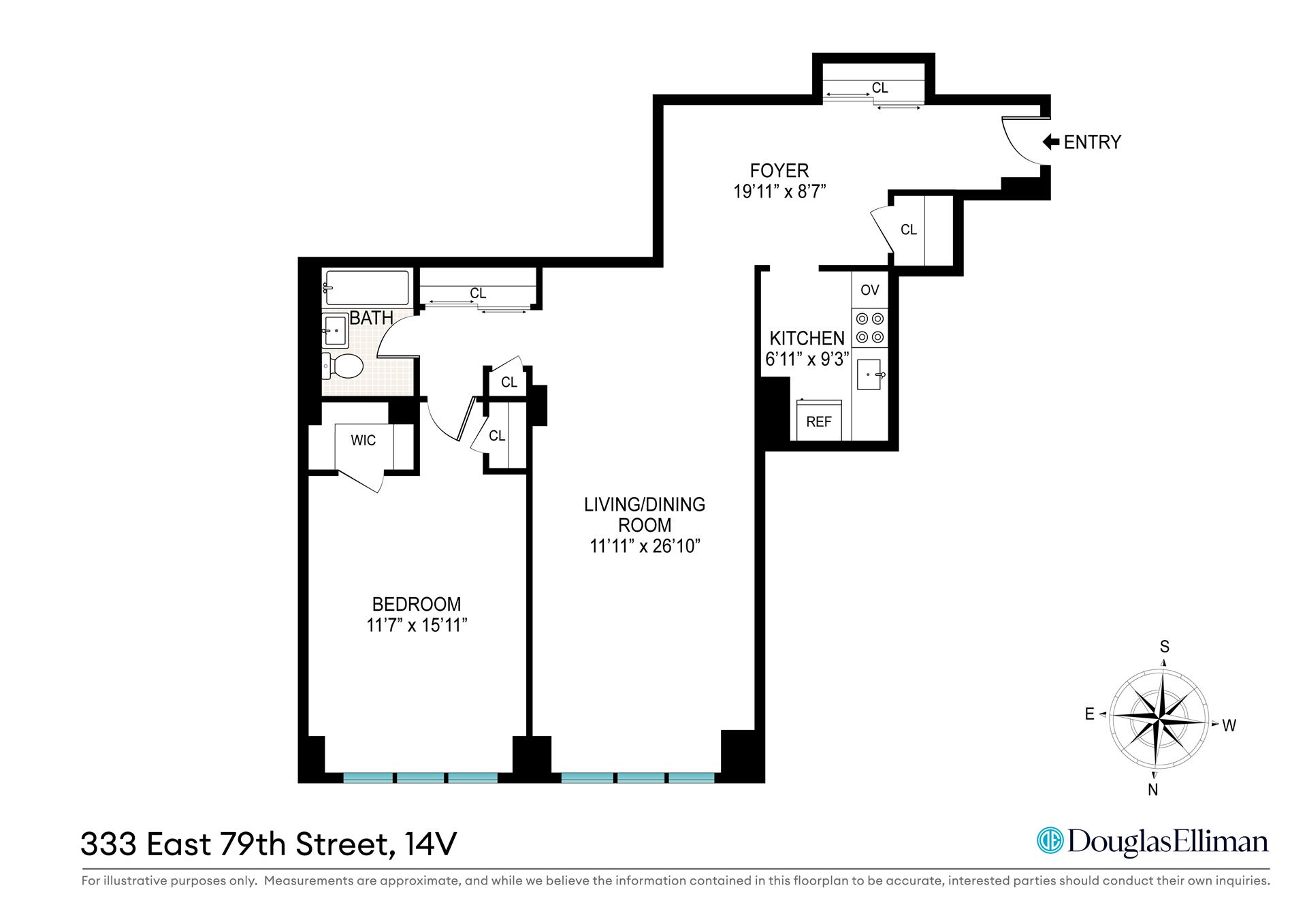 333 E 79TH Street, New York, NY 10075, 1 Bedroom Bedrooms, 4 Rooms Rooms,1 BathroomBathrooms,Residential,For Sale,FIRST AVE OWNERS IN,79TH,RPLU-5122958020