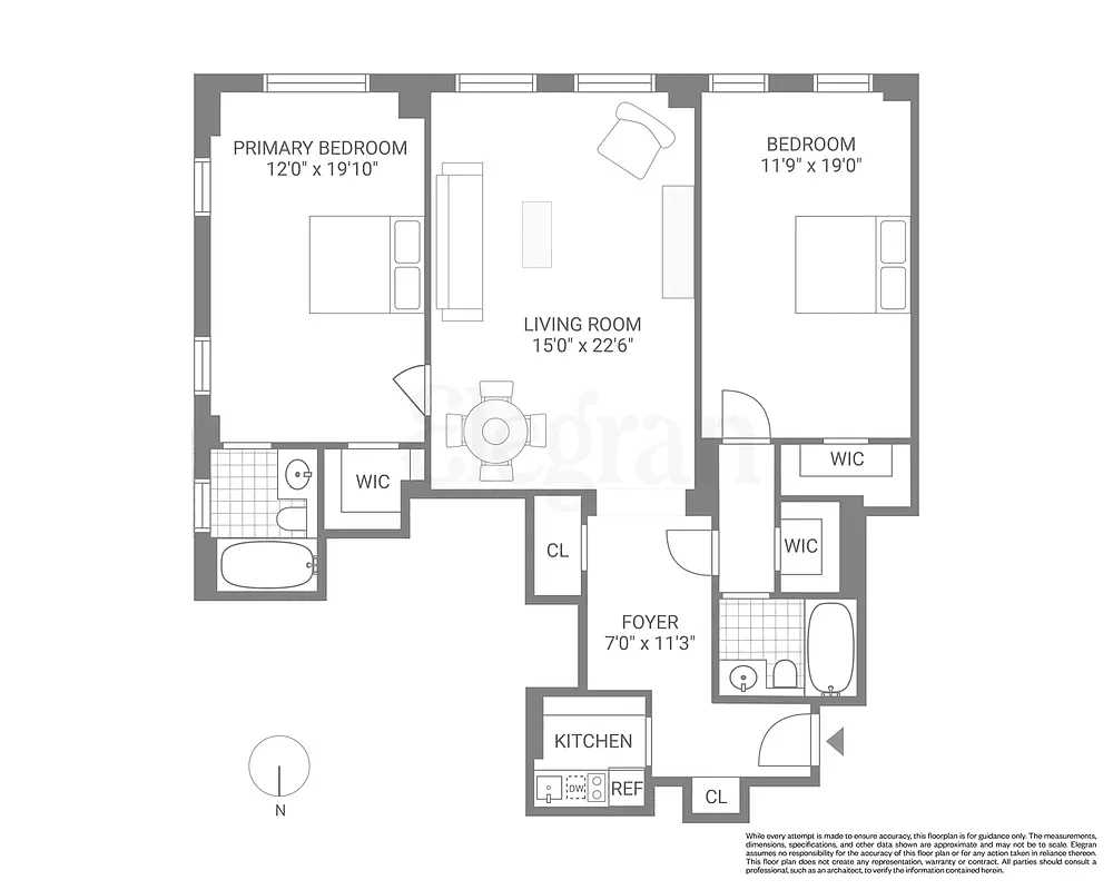 Floorplan for 35 East 76th Street, 815