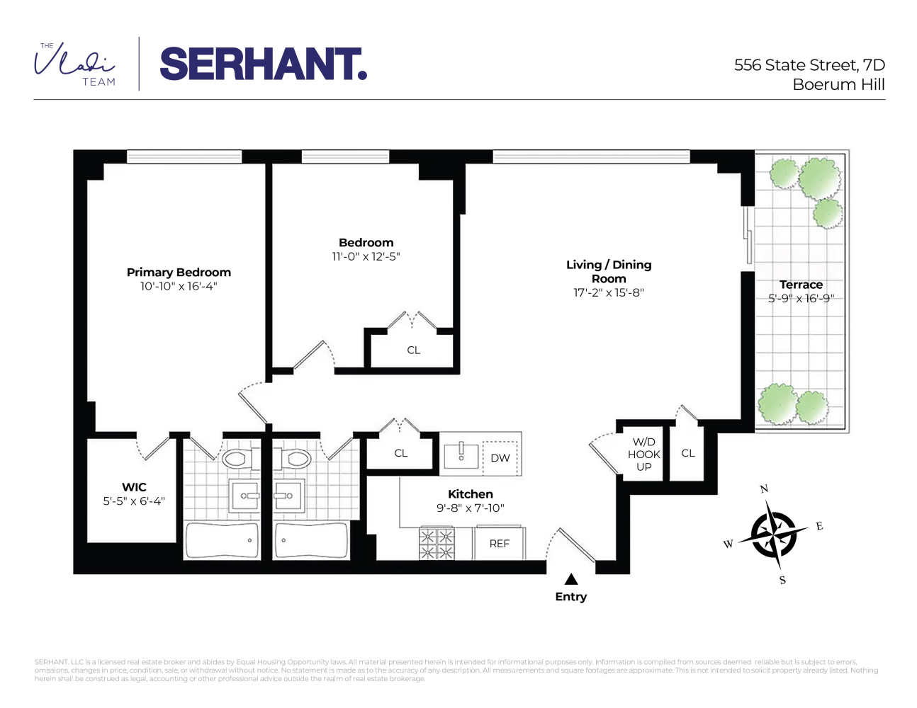 Floorplan for 556 State Street, 7DS