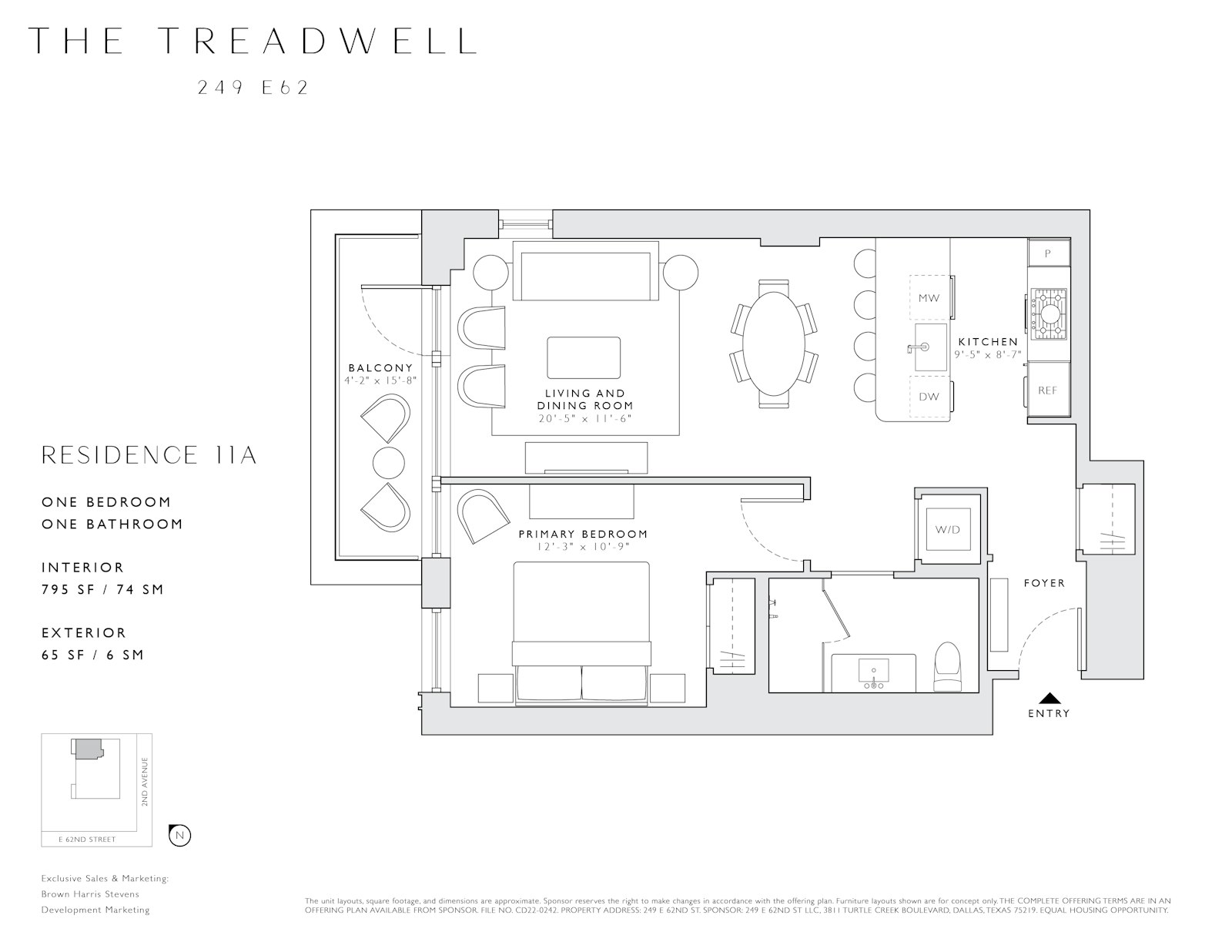 Floorplan for 249 East 62nd Street, 11A